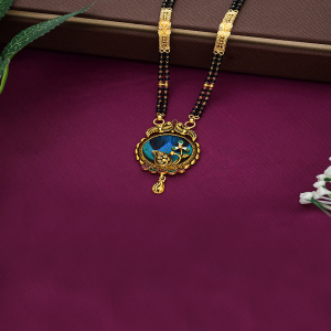 Floral Mayura Elegance Mangalsutra - 106001101524AA S110