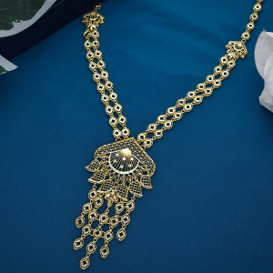 22K Gold Turkish Filigree Cascade Necklace-NKSL7296S664