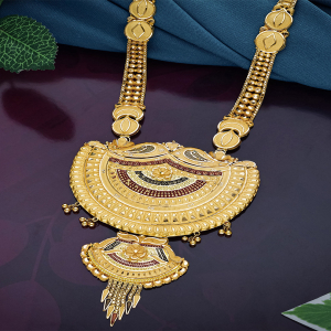 Tihar Padma Jhalki Long Gold Necklace-NKSS2631 S263