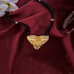 Regal Roots Semi Long Gold Mangalsutra-1060009766443AAS14