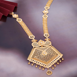 Shagun Phula Jhalki Long Gold Necklace-NKSS1869 S382