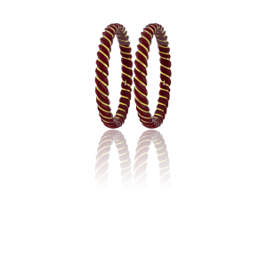 22K Spiral Gold Sankha Bangles-SR-02