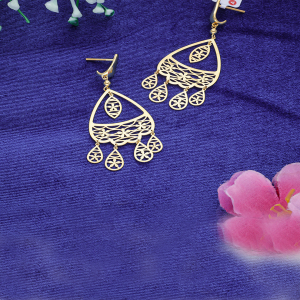 Floral Wave Earrings-1060008830756AA S230