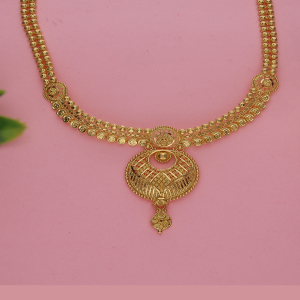 Heritage Coin Semi Long Gold Necklace-1060005984308AA S311