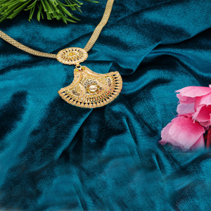 Shielda Semi Long Gold Neckset-1060008932368AA S14