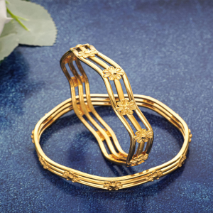 Gilded Glory Bangles-BNG21263S117