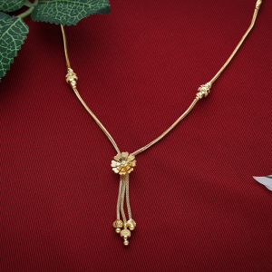 Gold Floral Tassel Pendant - CH16444SU2EA8