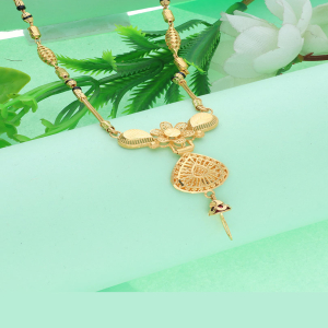 Floral Drop 22K Gold Mangalsutra - 1060006737095AA S186