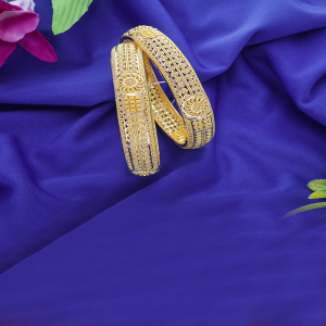 Circle Scape Gold Hallow Bangles-1060009058197AA S23