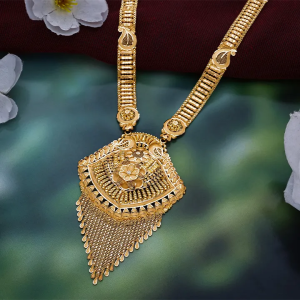 Rajwada Kanika Antique Bridal Long Necklace-NKSS5697 S141