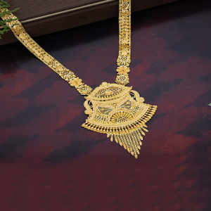 Shagun Classic Long Gold Necklace-NKSS1024
