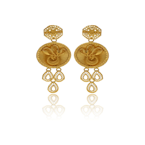 Royal Danglers Design Earrings-1060005238067AA S264
