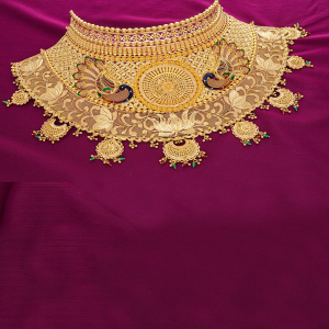 Peacock Art Royal Charm Choker-1060008776475AA S373
