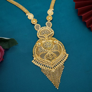 Royal 22KT Long Gold Necklace-NKSS5708 SU2E83