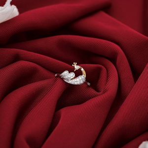 Diamond Peacock Motif Ring in Gold-DLRG3590 SU2ECA JD