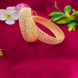 Mesh Radiance Gold Bangles-1060008793594AA S101