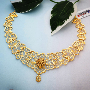 Velvet Glow Necklace-NKSL3297S364