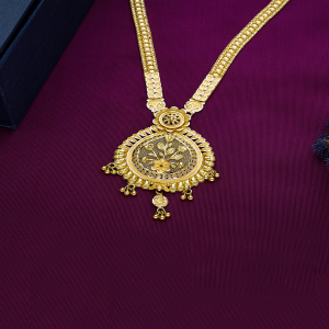 Pushpavalli Traditional Long Gold Necklace-1060011356113AA S421