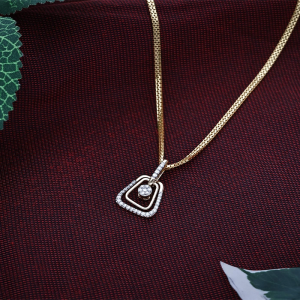 Diamond Trapezoid Pendant - DPND0576SU324L