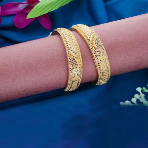 Glorious Reflection Gold Bangles-1060009058180AA S23