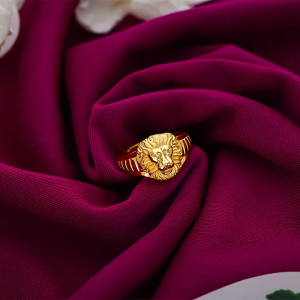 Elegant Heritage Lion Gold Finger Ring-RNG8500 S366
