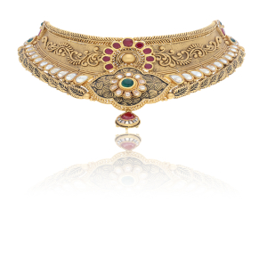 Antique Kundan Necklace-1060001830005AA S101