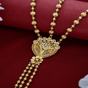Floral Filigree Lariat Necklace-NKSS3070 S374