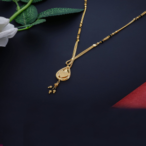 Zyrah Semi Long Gold Mangalsutra-1060011327106AAS297