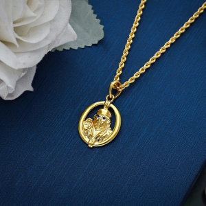 22K Shirdi Sai Baba Oval Gold Locket – 1060009885342 S230