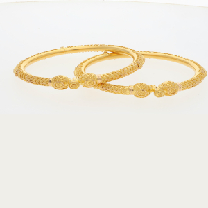 Spiral Gold Bangles-1060007033783AA S101