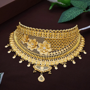 Traditional Bridal Gold Choker-NCCS0802 S141