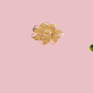Floral Elegance Gold Office Wear Ring-1060004523300AA S101