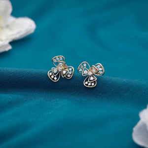 Diamond Trefoil Earrings - DERR2814SU2ECA