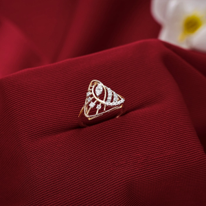 Diamond Wave Motif Ring in Gold-DLRG3643 SU2ECA JD