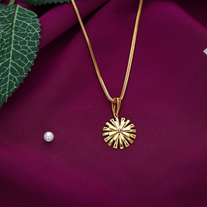 Sunburst Floral 22K Gold Kids Pendant Locket - LKT4763 S283