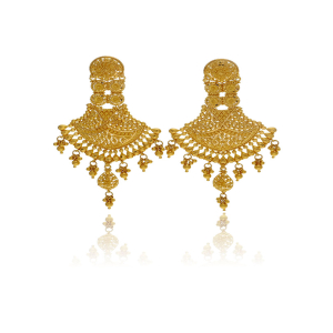Regal Radiance Gold Earrings-1060005631660AA S101