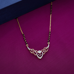 Royal Petal Diamond Mangalsutra - DMS0768S419