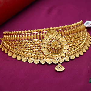 Antique Heritage Kundan Choker Necklace with Pearl Drops - NCCS1073SU32A1