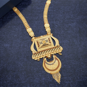 Ornate Floral Chandbali Jali Rani Haar Gold Necklace - NKSS4430SU2EAE
