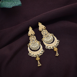 Intricate 22KT Gold Chandbali Earrings - ER25249SU32A1