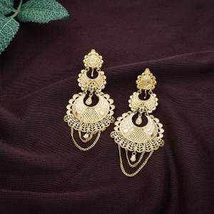 Traditional Gold Chandbali Earrings - ER25246SU32A1