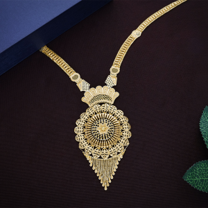 Heritage Bloom Long Gold Necklace - NKSL8582S398