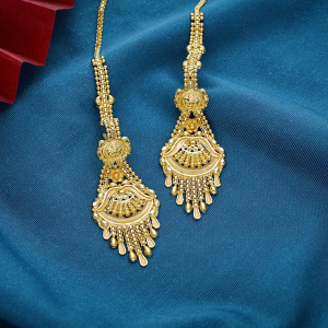 Chandrabali Gold Karnaful & Kaan Chain - KRNF1384SU2EA1