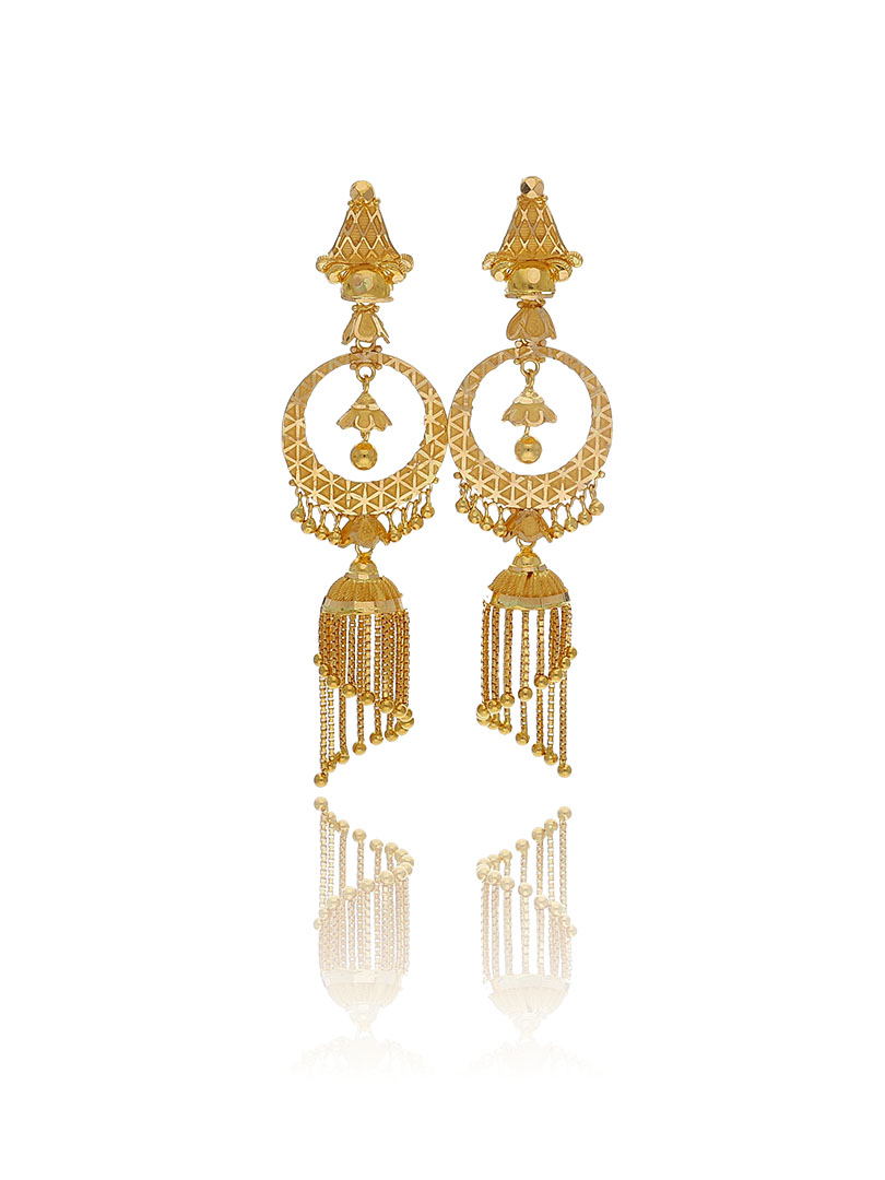 Moon-shadow Drapes Jhumki