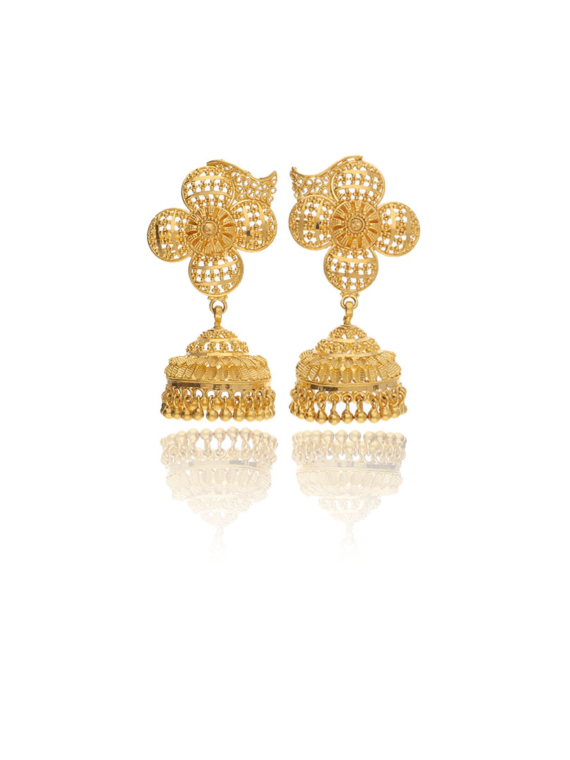 Floral Grace Dangle Jhumki