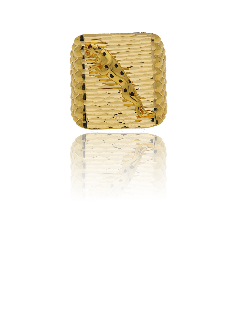Royal Panther Gold Ring For Men-1060006606377AA S28 - Image 2