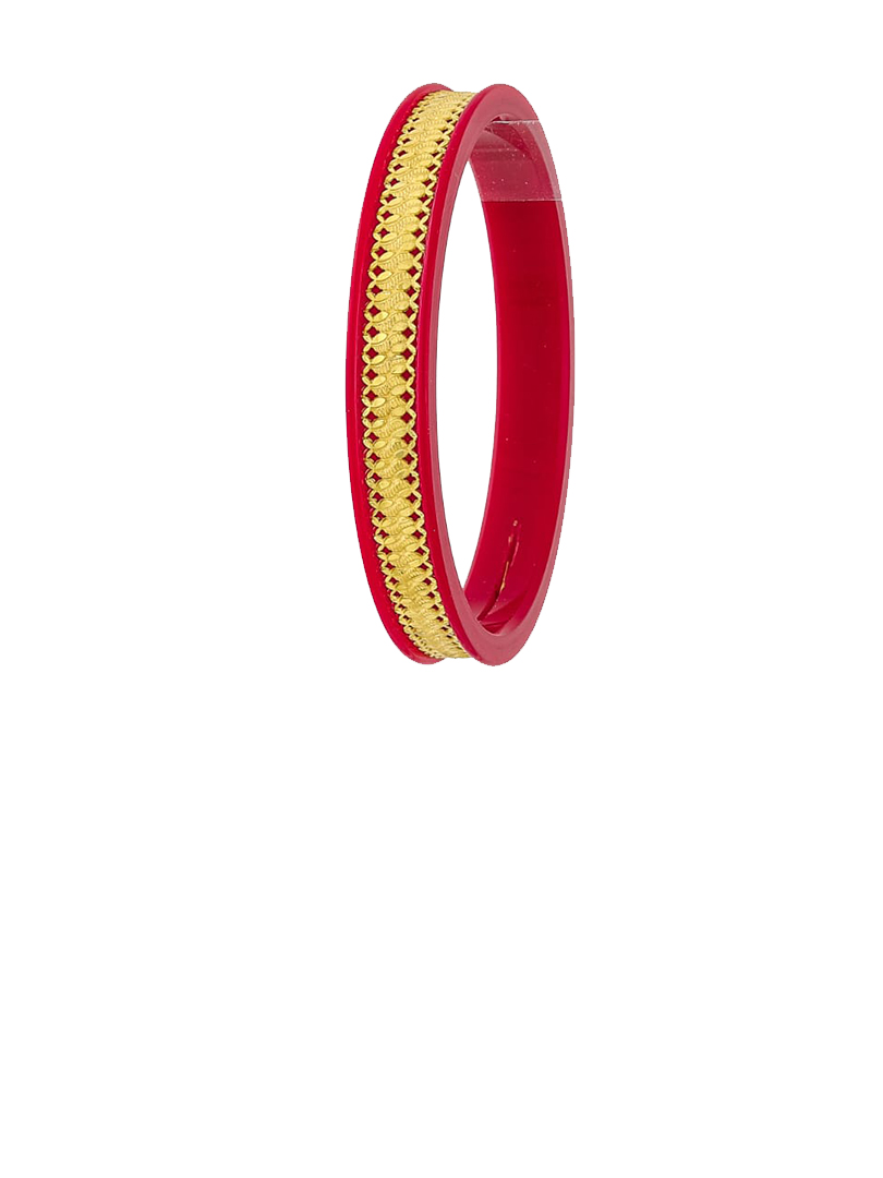 22K Classic Diamond-Cut Gold Sankha Bangles-SJ-17 - Image 2
