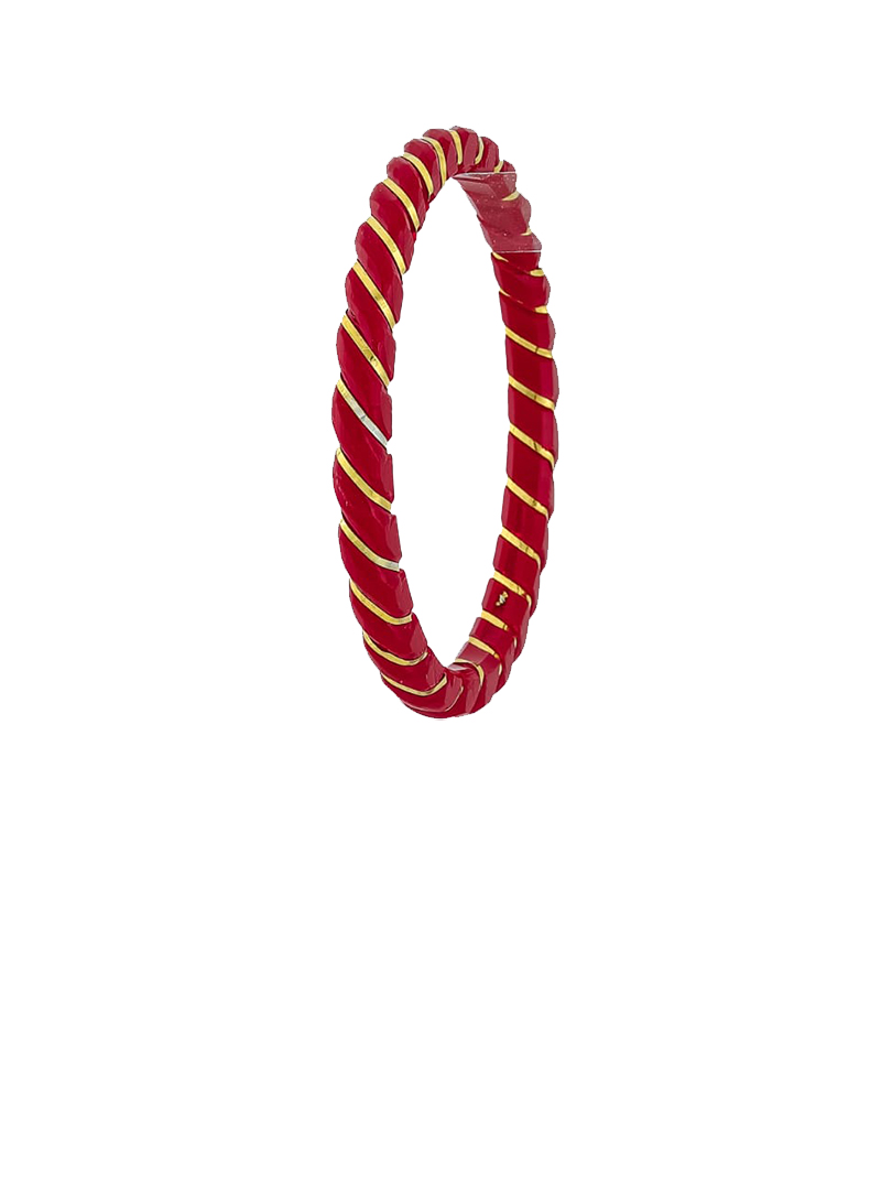 22K Twisted Gold Sankha Bangles-SR-03 - Image 2