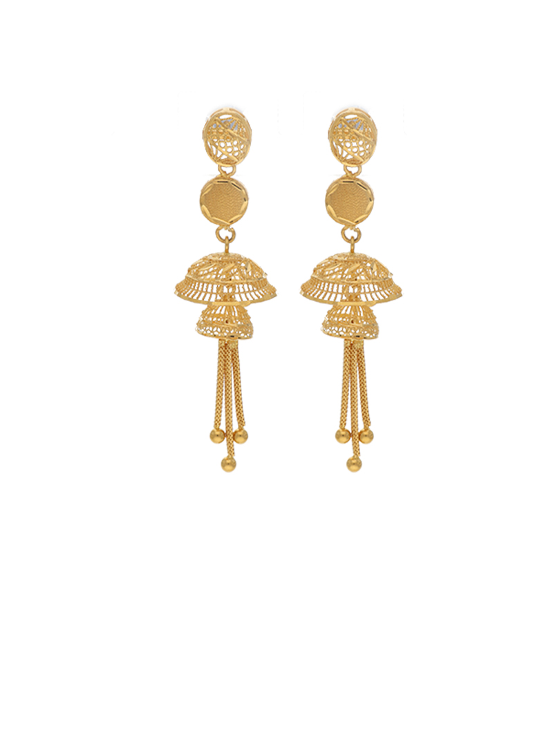 Two layer hanging jhoomer Dangles-1060007418313AA S252 - Image 2