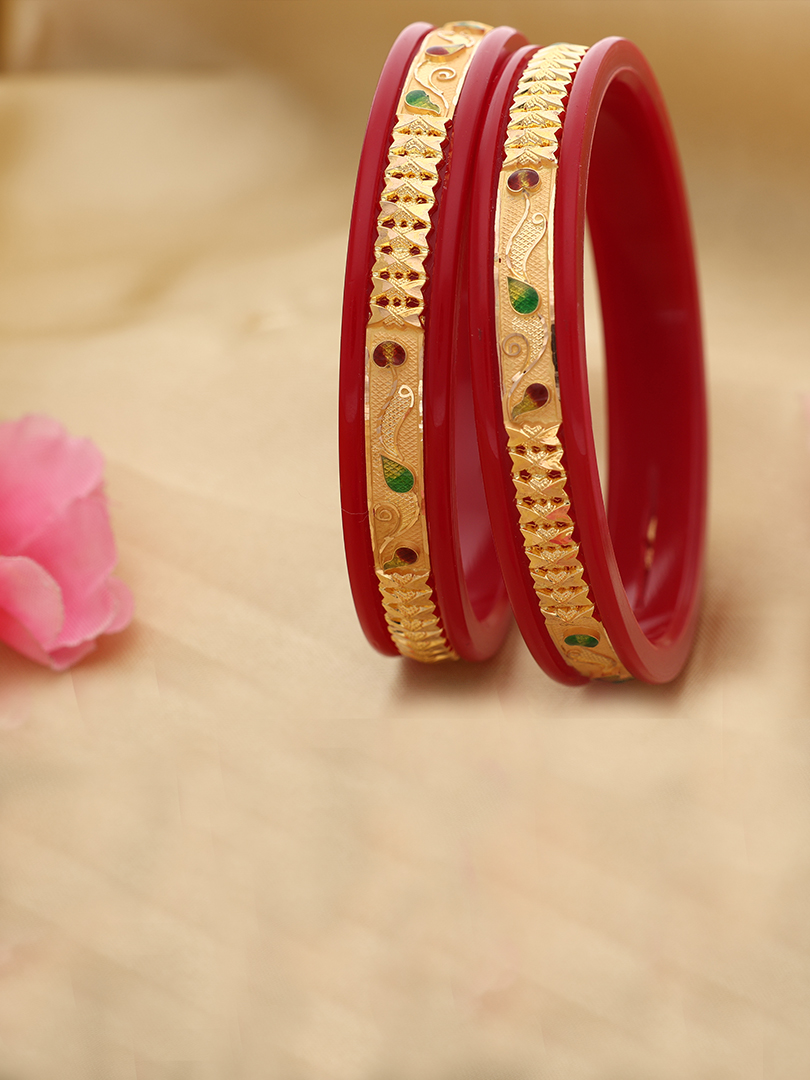 Floral Motif Chud Sankha